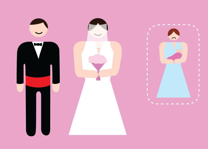 when babies are unwelcome at weddings